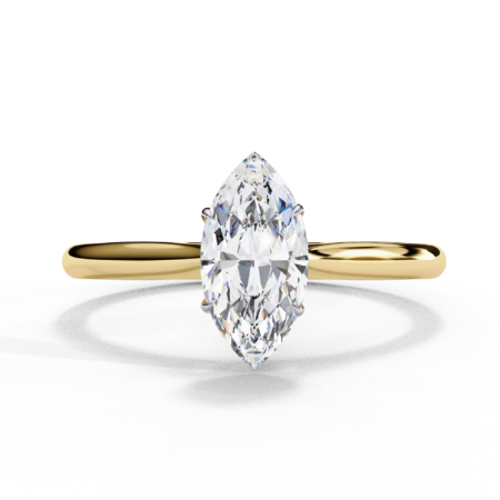 Marquise Lab-Grown Diamond Solitaire Ring