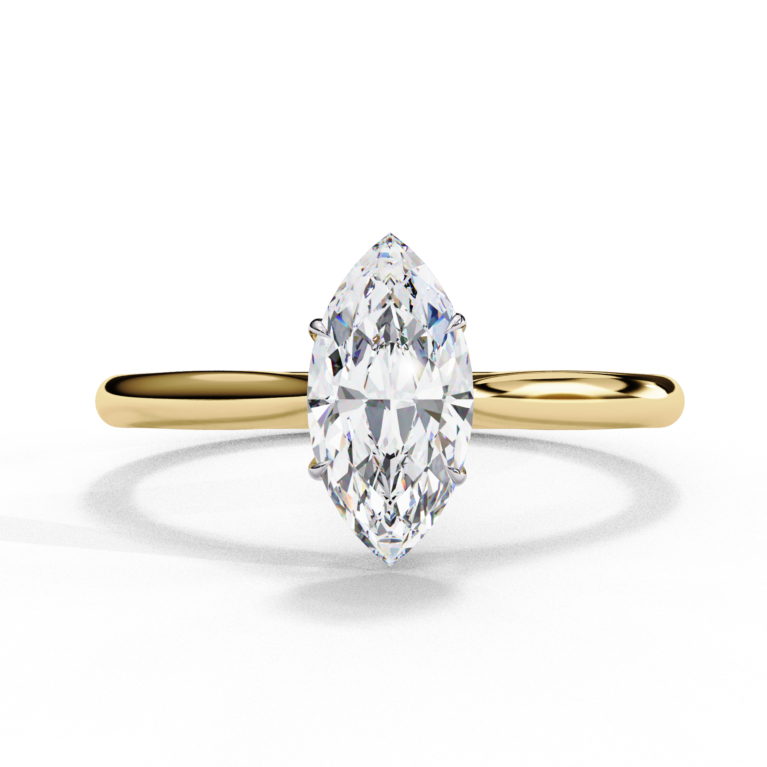 Marquise Lab-Grown Diamond Solitaire Ring