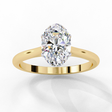 Oval Lab-Grown Diamond Solitaire Ring