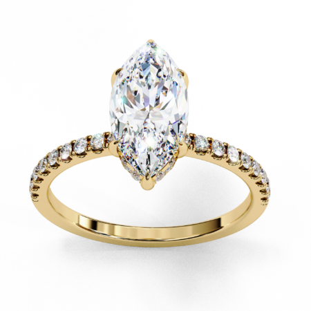 Marquise Lab-Grown Diamond Solitaire Ring