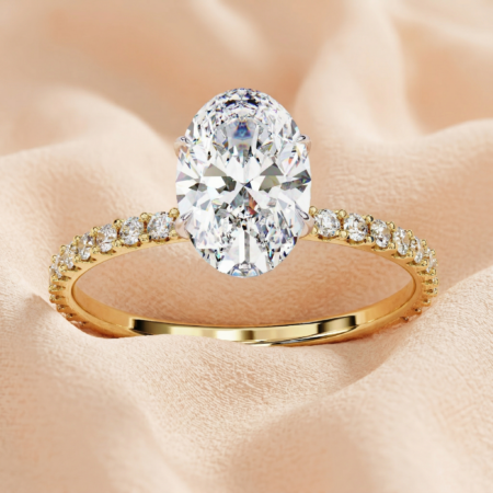 Oval Lab-Grown Diamond Solitaire Ring