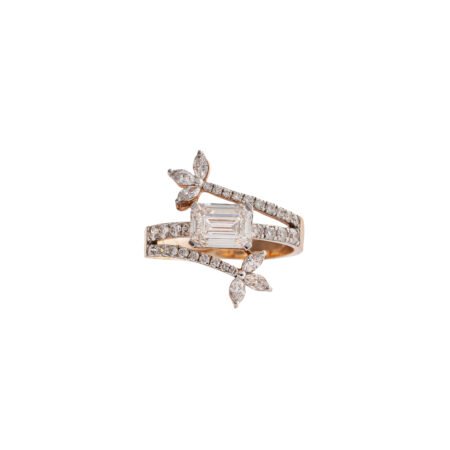 Secret Garden – Ring with Emerald and Marquise LGDs
