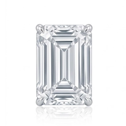 Monolithic Clarity – Gold Pendant with Solitaire Emerald-Cut Lab-Grown Diamond
